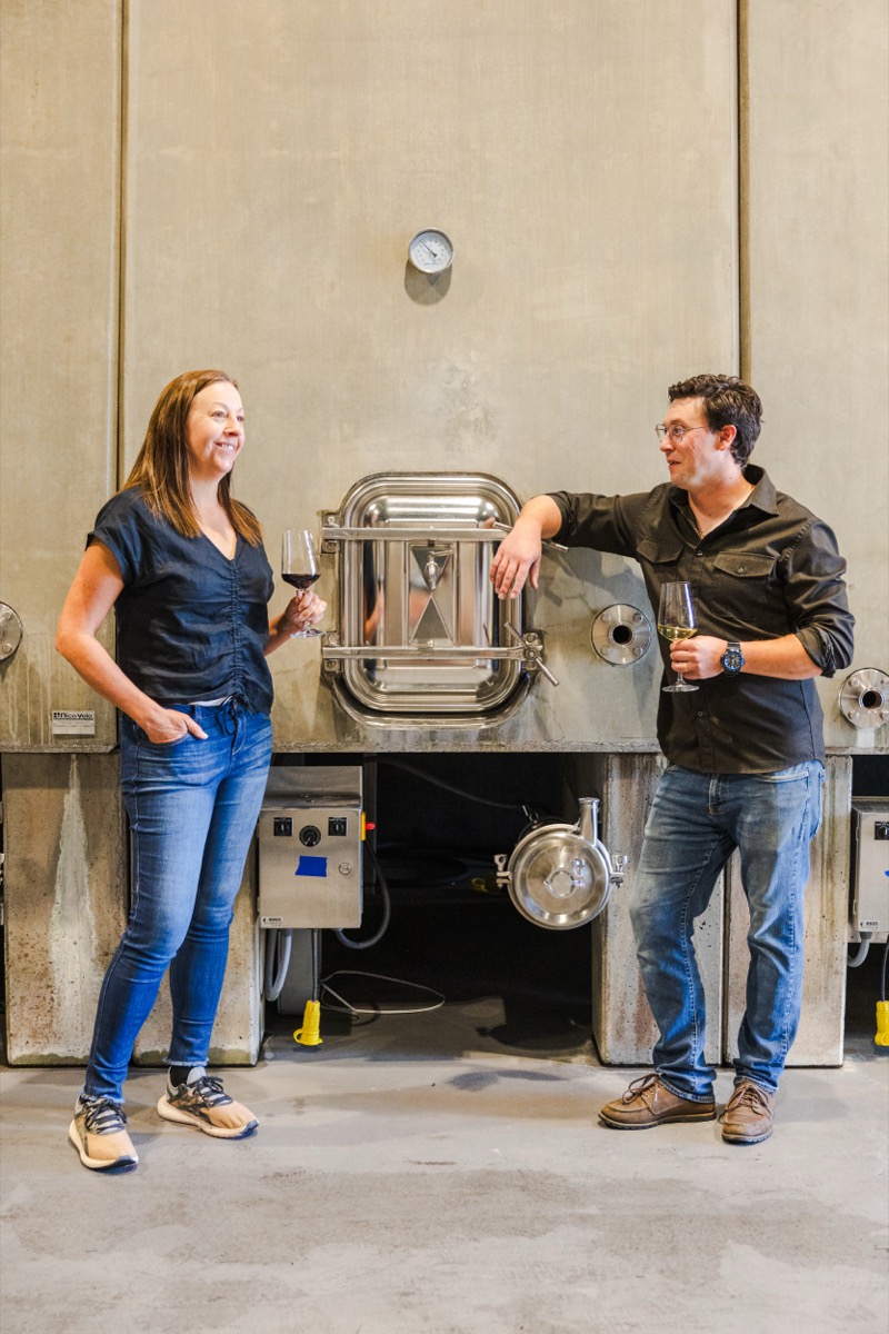 Winemaking Team: Sally Johnson Blum & Peter Urian